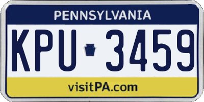 PA license plate KPU3459