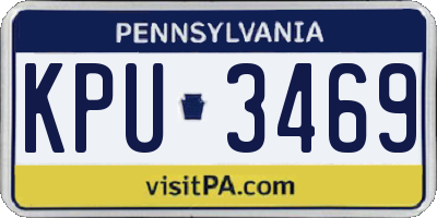 PA license plate KPU3469