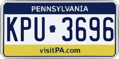 PA license plate KPU3696