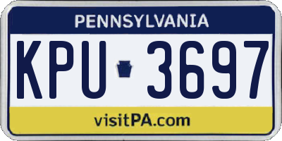 PA license plate KPU3697