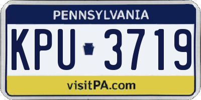 PA license plate KPU3719