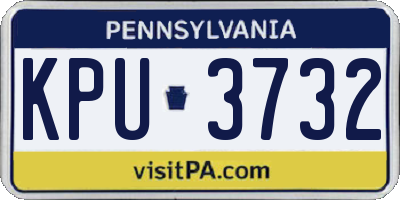 PA license plate KPU3732