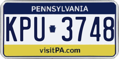 PA license plate KPU3748