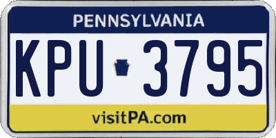 PA license plate KPU3795