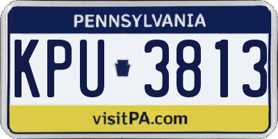 PA license plate KPU3813