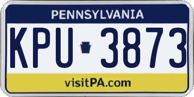 PA license plate KPU3873