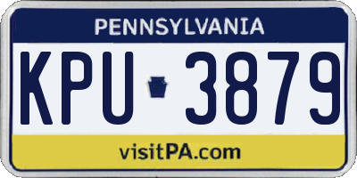 PA license plate KPU3879