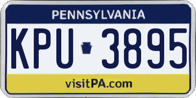 PA license plate KPU3895
