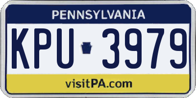 PA license plate KPU3979