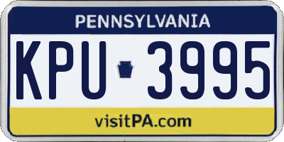 PA license plate KPU3995