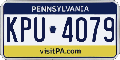 PA license plate KPU4079