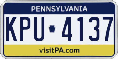 PA license plate KPU4137