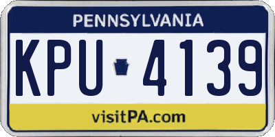 PA license plate KPU4139