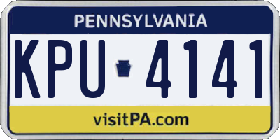PA license plate KPU4141