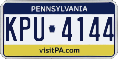 PA license plate KPU4144