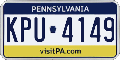 PA license plate KPU4149
