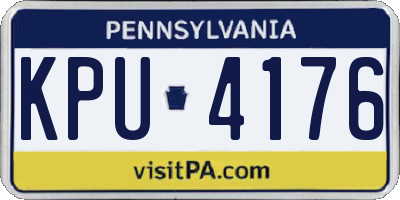 PA license plate KPU4176