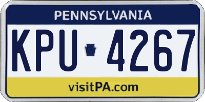 PA license plate KPU4267