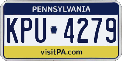 PA license plate KPU4279