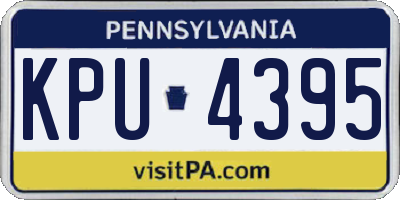PA license plate KPU4395