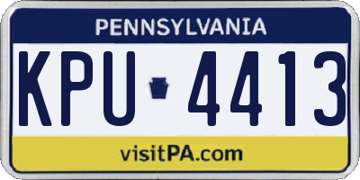 PA license plate KPU4413