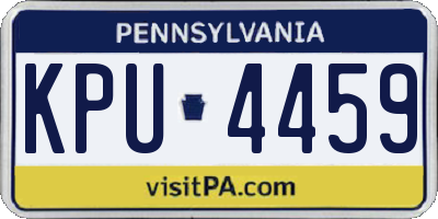 PA license plate KPU4459