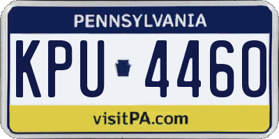 PA license plate KPU4460