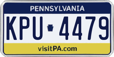 PA license plate KPU4479