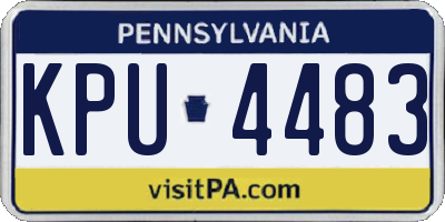 PA license plate KPU4483