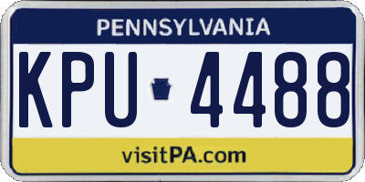 PA license plate KPU4488