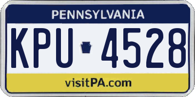 PA license plate KPU4528