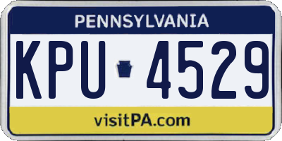 PA license plate KPU4529