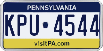 PA license plate KPU4544