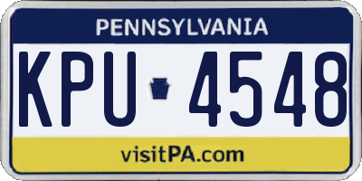 PA license plate KPU4548