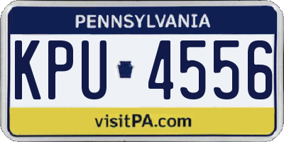 PA license plate KPU4556