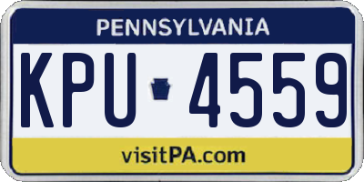PA license plate KPU4559