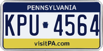 PA license plate KPU4564