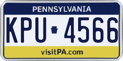 PA license plate KPU4566