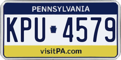 PA license plate KPU4579