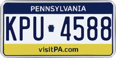 PA license plate KPU4588