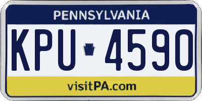 PA license plate KPU4590