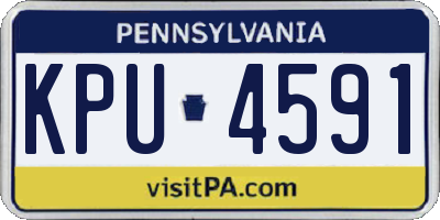 PA license plate KPU4591