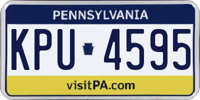PA license plate KPU4595