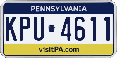 PA license plate KPU4611