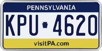 PA license plate KPU4620