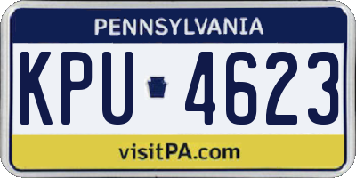PA license plate KPU4623