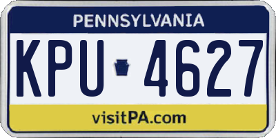 PA license plate KPU4627
