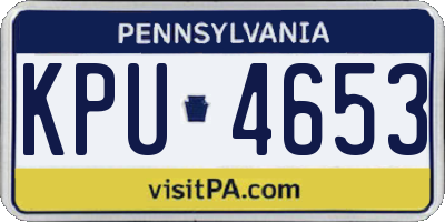 PA license plate KPU4653