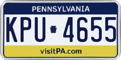 PA license plate KPU4655