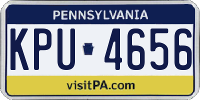 PA license plate KPU4656